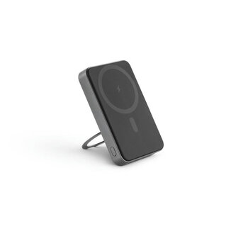 WARSHEL 10. Magnetische Powerbank mit 10\'000 mAh und superschnellem kabellosem Ladegerät (15 W) aus recyceltem ABS (100% rABS) mit Ständer