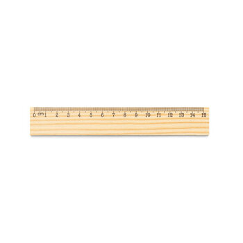 WESLEY 15. Lineal aus Kiefernholz mit 15 cm Skala