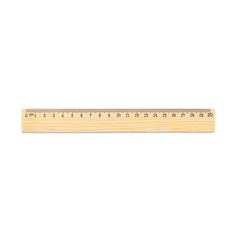WESLEY 20. Lineal aus Kiefernholz mit 20 cm Skala
