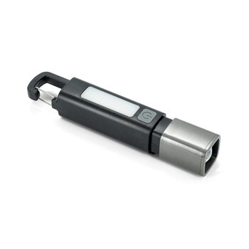 WIGGINS. ABS-Taschenlampe mit einer 2-W-LED-Leuchte (53 Lumen) an der Vorderseite und einer COB-Leuchte (53 Lumen) an der Oberseite