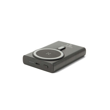 WRIGHT 10. Magnetische Powerbank mit Schnellladefunktion aus recyceltem Aluminium und recyceltem ABS, 10\'000 mAh
