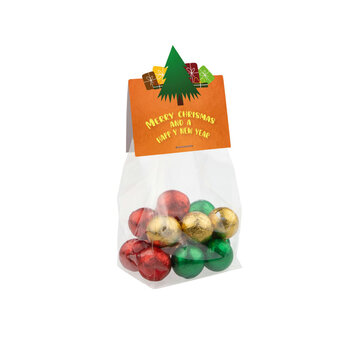 Weihnachten Blockbeutel mit Headerkarte in Ihrer eigenen Form
