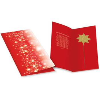 Weihnachtskarte Strahlender Stern