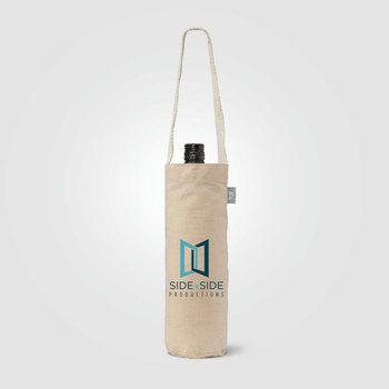 Weintasche aus recycelter Baumwolle (180 g/m²)
