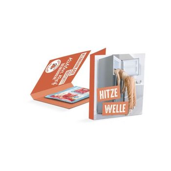 Werbekarte Midi Teekanne Frio Eistee Rhababer-Kirsche