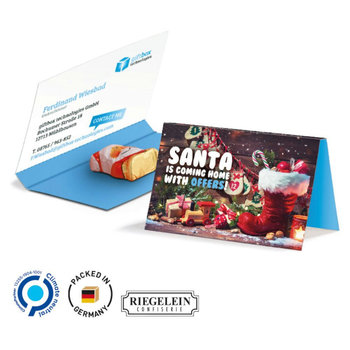 Werbekarte Visitenkartenformat Weihnachten