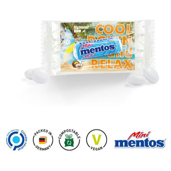 Werbeträger Mentos Mini Kaudragee Rolle, Mint