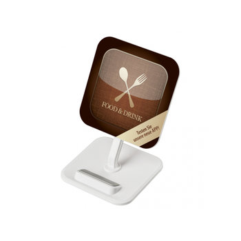 Wireless charging stand REFLECTS-GIJÓN incl- all over printveredeltes Muster