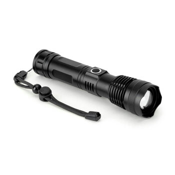 YVIAN. Recycled aluminium rechargeable torch (100% rAL) 10 W